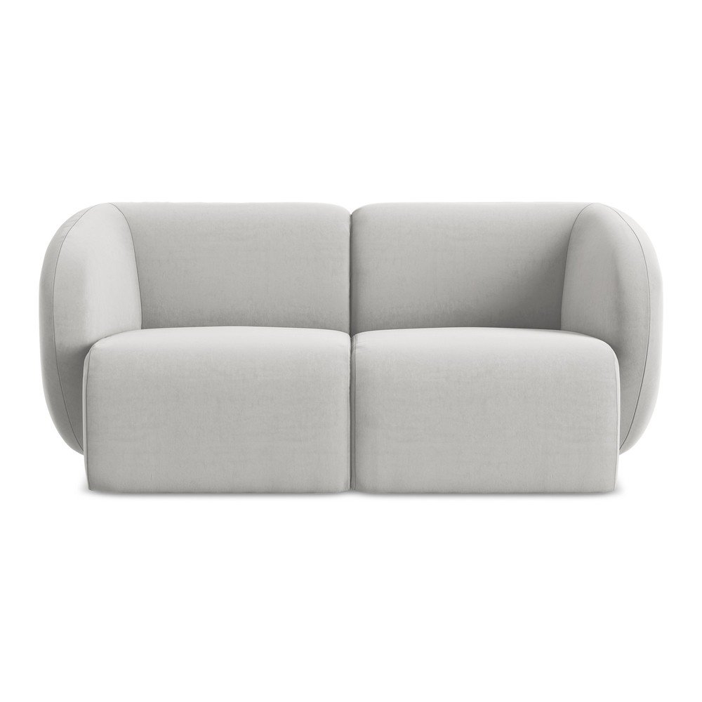 Svetlosivá zamatová pohovka 174 cm Lani – Makamii