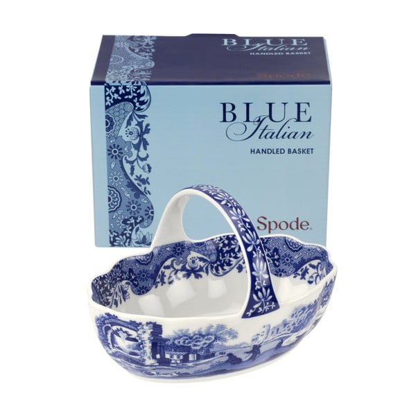 Bielo-modrý porcelánový košíčok Spode Blue Italian, ø 15 cm