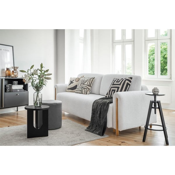 Sivá rozkladacia/s úložným priestorom pohovka z textílie buklé 244 cm Arcadova – ELTAP-image-3