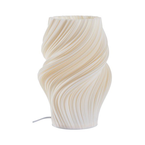 Biela plastová stolová lampa (výška  27 cm) Calais – Jotex
