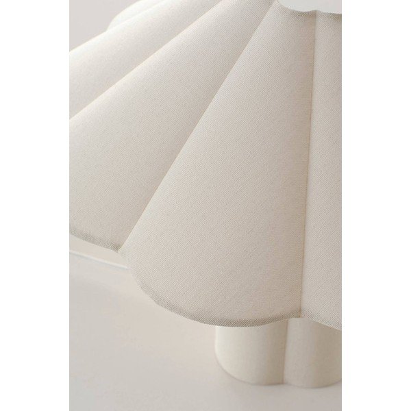 Krémovobiela ľanová stolová lampa (výška  38 cm) Gerd – Jotex-image-4