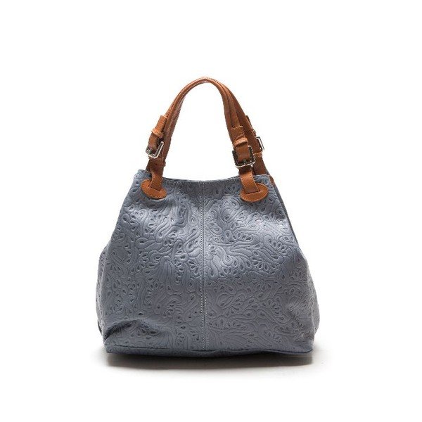 Kožená kabelka Anna Luchini 2121 Grigio-image-1