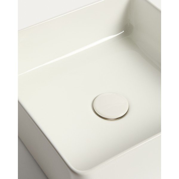 Biele keramické umývadlo 36,5x36,5 cm Ovara – Kave Home-image-3