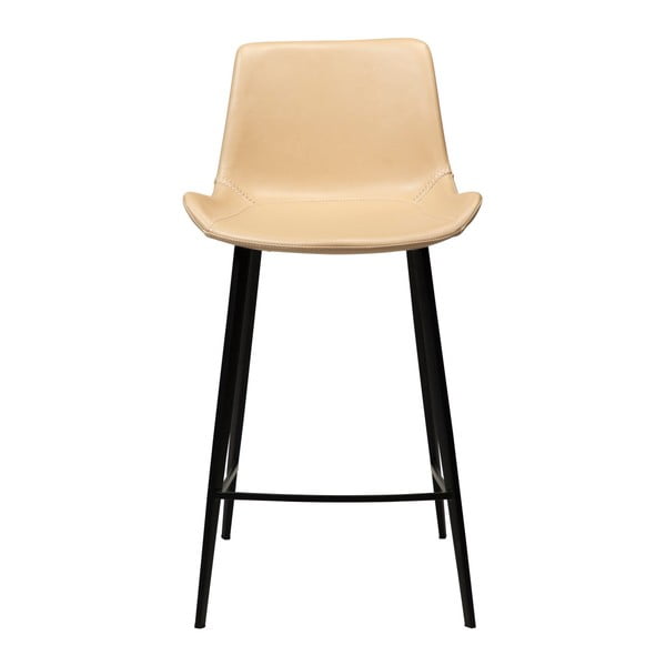 Svetlohnedá barová stolička z eko kože DAN–FORM Denmark Hype, výška 91 cm