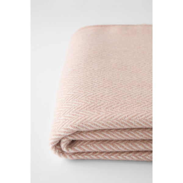 Ružový pléd s podielom bavlny Euromant Skyline, 140 x 180 cm-image-1