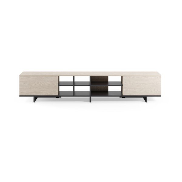 Čierny TV stolík 230x44x36 cm Cequoia – Marckeric