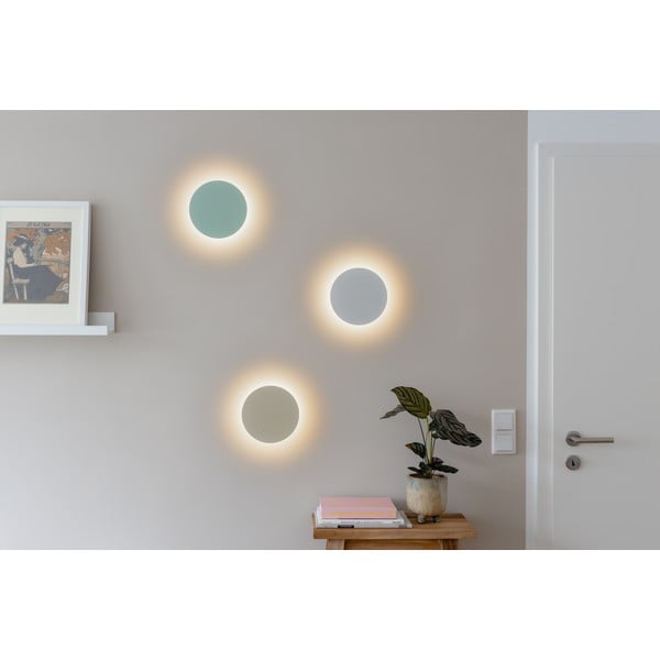 Biele LED nástenné svietidlo s časovačom/na diaľkové ovládanie na USB ø 19 cm Dot – Remember-image-2