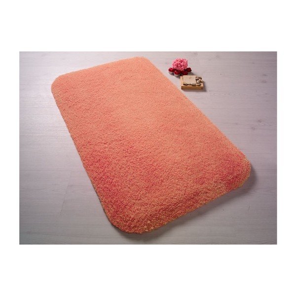 Broskyňová predložka do kúpeľne Confetti Bathmats Miami, 67 x 120 cm