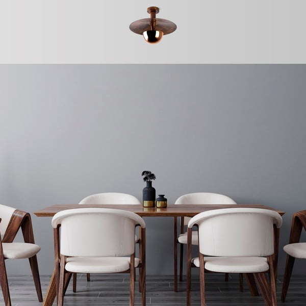 Stropné svietidlo v medenej farbe s kovovým tienidlom ø 38 cm Kurt – Opviq lights-image-2