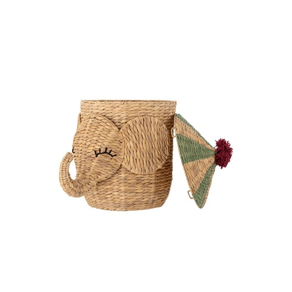 Detský kôš na hračky z vodného hyacintu v prírodnej farbe ø 35x50 cm Bobo – Bloomingville Mini-image-2