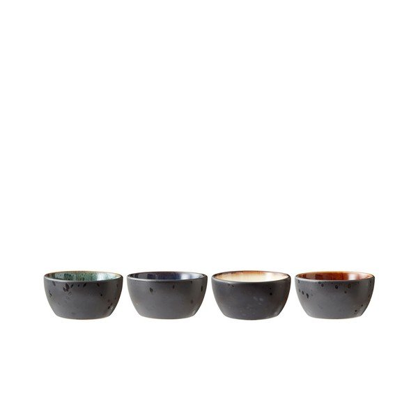 Čierne keramické servírovacie misky v súprave 4 ks 200 ml Gastro Black/Mix – Bitz