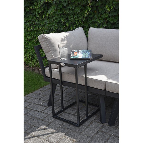 Oceľový záhradný odkladací stolík 43x30,5 cm Dorea – Garden Pleasure-image-1