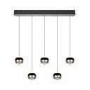 Čierne/v striebornej farbe LED závesné svietidlo Orbit – Trio Select