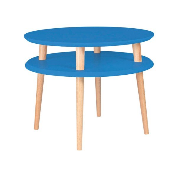 Modrý konferenčný stolík Ragaba Ufo, ⌀ 57 cm