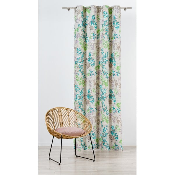 Zelený/béžový záves 140x245 cm Serenity – Mendola Fabrics