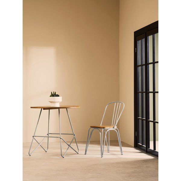 Okrúhly jedálenský stôl z brestového dreva ø 80 cm District – Premier Housewares-image-1