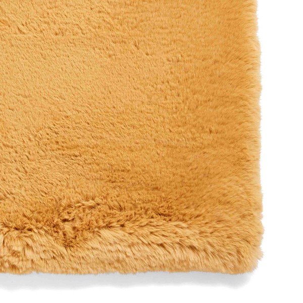Koberec v horčicovej farbe 80x150 cm Super Teddy – Think Rugs-image-4