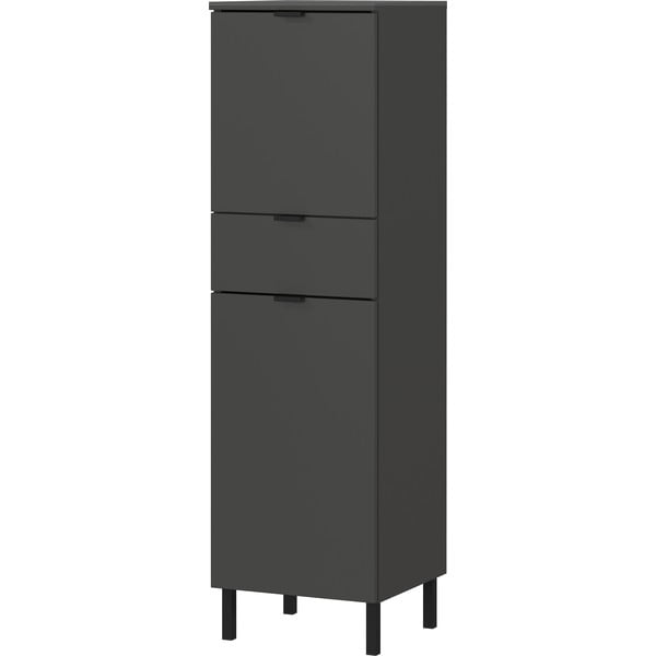 Antracitová vysoká kúpeľňová skrinka 34x120 cm Arcena – Germania-image-2