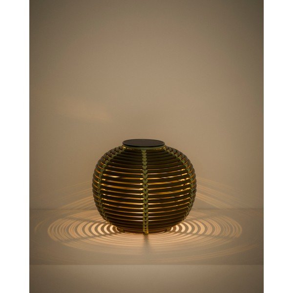 LED stolové/prenosné vonkajšie svietidlo so solárnym panelom/na USB ø 25 cm Garoina – Kave Home-image-2