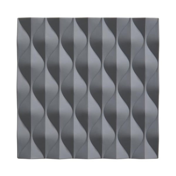 Sivá silikónová podložka pod horúce nádoby Zone Origami Wave