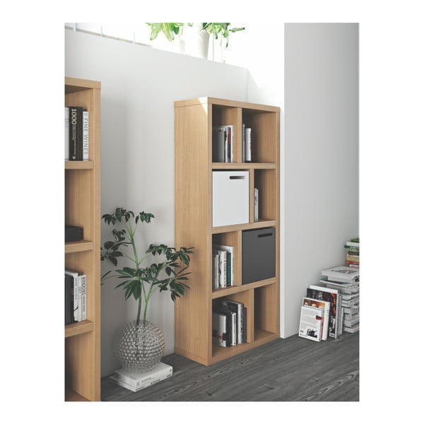 Knižnica v dekore duba v prírodnej farbe 70x159 cm Berlin – TemaHome-image-4