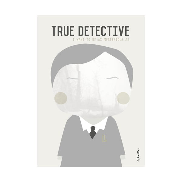 Plagát NiñaSilla True Detective, 21 x 42 cm