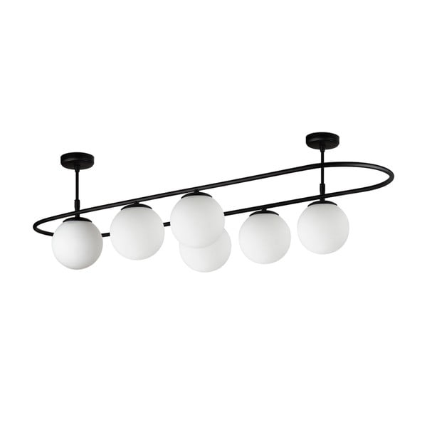 Čierne stropné svietidlo Squid Lighting Elips, dĺžka 124 cm-image-2