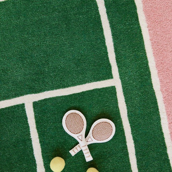Detský hrací koberec s prímesou vlny 88x150 cm Tennis – OYOY Mini-image-3