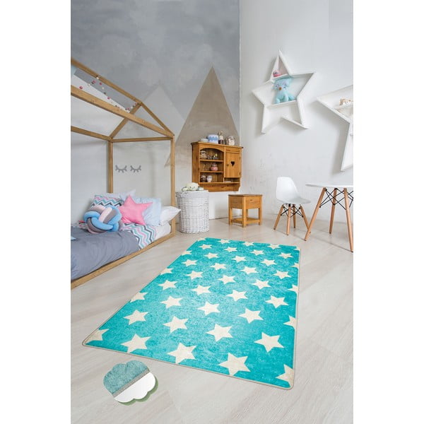 Modrý detský protišmykový koberec Chilam Universe, 140 x 190-image-2