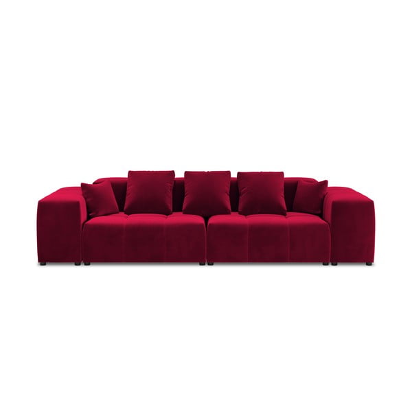 Červená zamatová pohovka 320 cm Rome Velvet - Cosmopolitan Design