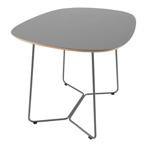 Sivý stôl s kovovými nohami IKER Maple X