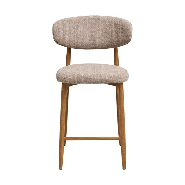 Béžová/v prírodnej farbe čalúnená barová stolička (výška sedadla 65 cm) Levanto – House Nordic-image-2