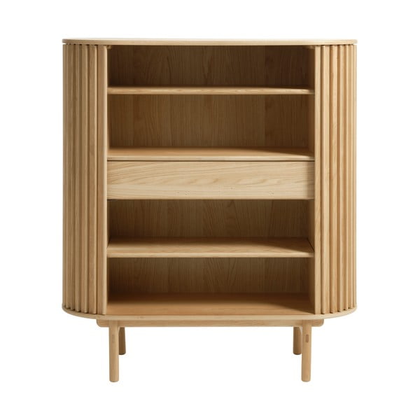 Skrinka v dekore duba v prírodnej farbe 110x125 cm Carno – Unique Furniture-image-3