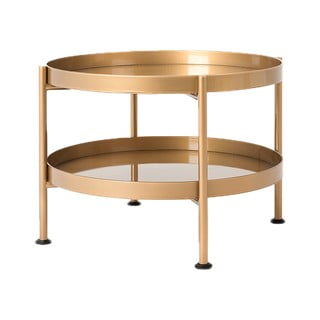 Konferenčný stolík v zlatej farbe Custom Form Hanna, ⌀ 60 cm