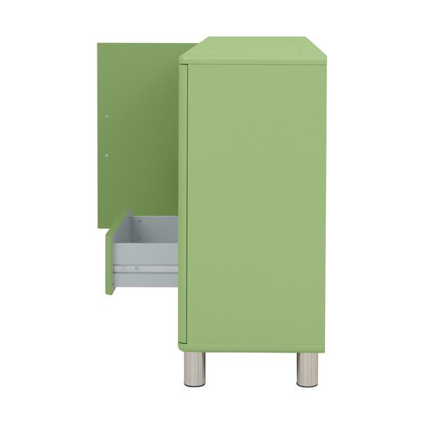 Zelená nízka komoda 146x92 cm Malibu - Tenzo-image-4