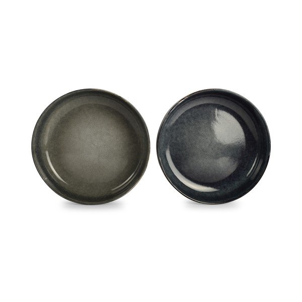 Zelený/modrý servírovací kameninový tanier ø 28 cm Meridian – Salt&Pepper-image-3