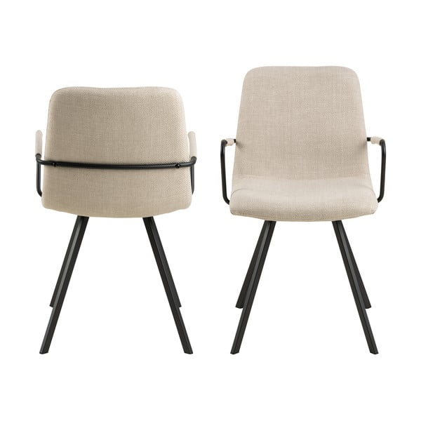 Krémové jedálenské stoličky v súprave 2 ks Selina – Actona-image-3