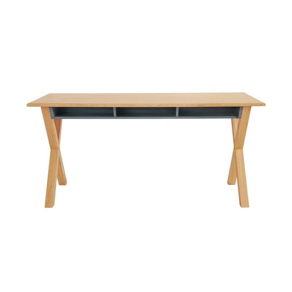 Pracovný stôl s doskou v dubovom dekore 70x160 cm Luca - Woodman