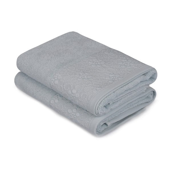Sada 2 mätovozelených uterákov z čistej bavlny Grande, 50 x 90 cm