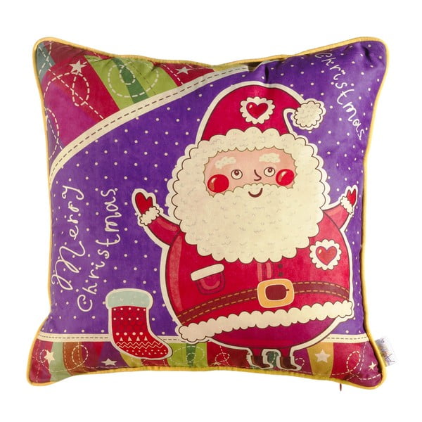 Vianočná obliečka na vankúš Mike & Co. NEW YORK Comfort Santa, 43 × 43 cm
