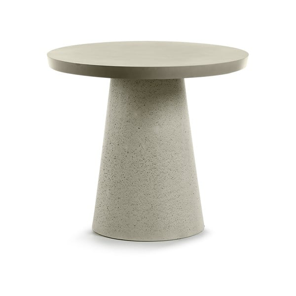 Sivý stolík La Forma Rhette, ⌀ 90 cm