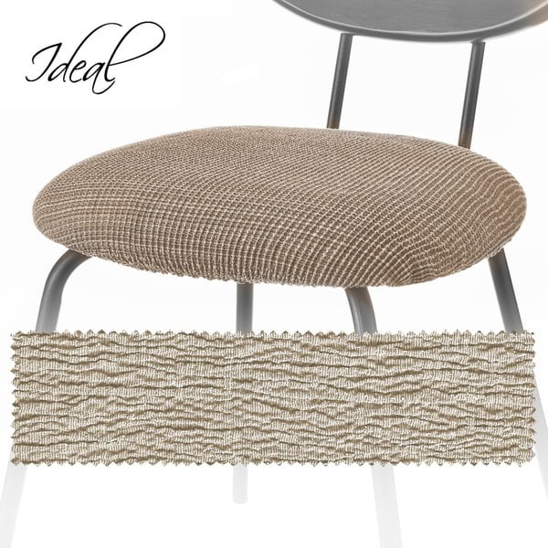 Hnedý napínací poťah na stoličku Ideal – Casa Selección-image-3