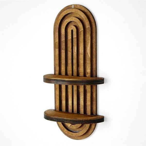 Hnedá poschodová polica 40 cm Raf – Kalune Design-image-1