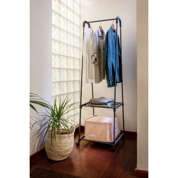 Vákuový plastový úložný box na oblečenie 42x40x25 cm Pink Edition – Compactor-image-1