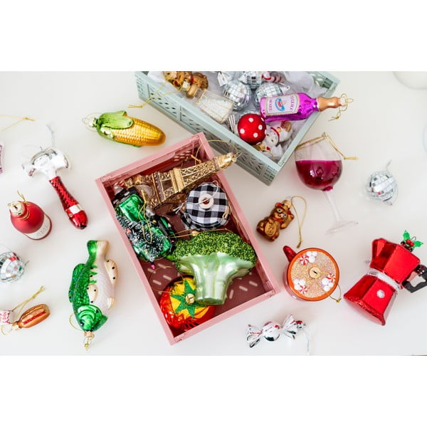 Sklenené vianočné ozdoby v súprave 4 ks Lucky Cat – Sass & Belle-image-4