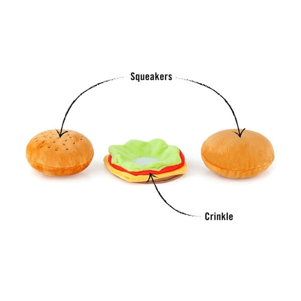 Hračka pre psa Hamburger Mini – P.L.A.Y.-image-3