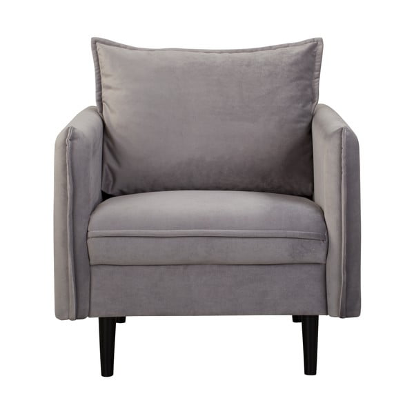 Sivé zamatové kreslo Juli – Ropez-image-2