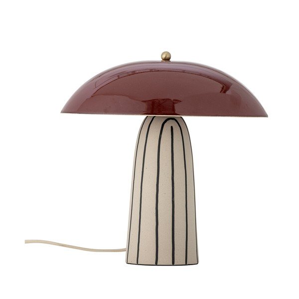 Keramická stolová lampa s kovovým tienidlom (výška  32 cm) Arvid – Bloomingville