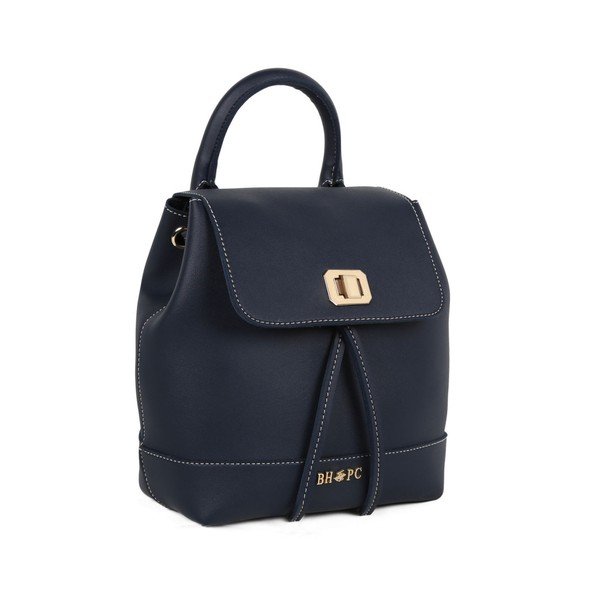 Tmavomodrý batoh z eko kože Beverly Hills Polo Club Polly-image-2