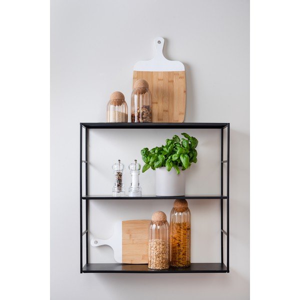 Hnedá sklenená dóza s korkovým vekom PT LIVING Gem, výška 24 cm-image-1